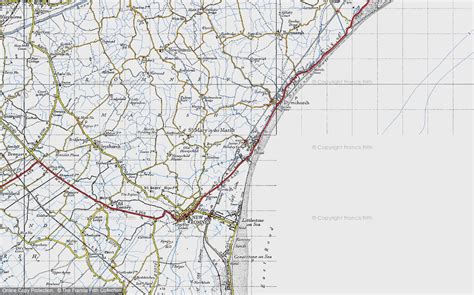 Old Maps of Romney, Hythe and Dymchurch Railway, Kent