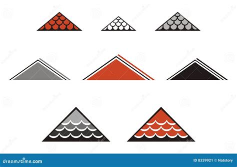 Tiled Roof Symbols Royalty-Free Stock Photography | CartoonDealer.com ...