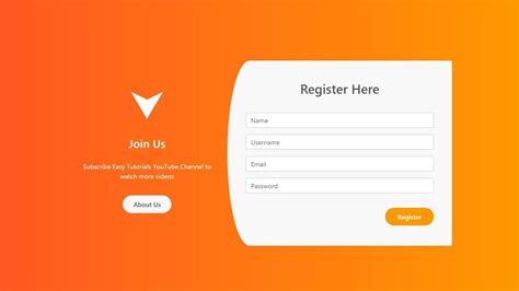 Sign Up Page Design In Html And Css