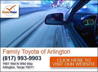 Family Toyota of Arlington - Service Center, Toyota, Used Car Dealer - Dealership Ratings