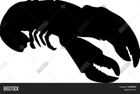 Lobster Silhouette Vector & Photo (Free Trial) | Bigstock