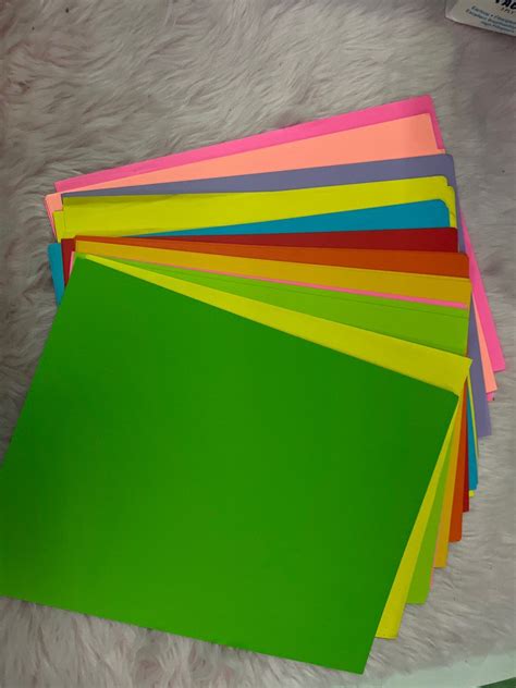 Colored short bond paper, Hobbies & Toys, Stationary & Craft, Stationery & School Supplies on ...