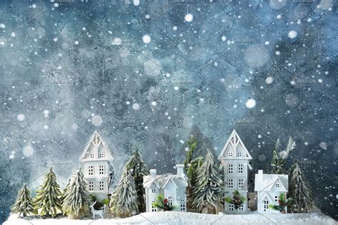 Frosty winter wonderland forest with | High-Quality Holiday Stock Photos ~ Creative Market