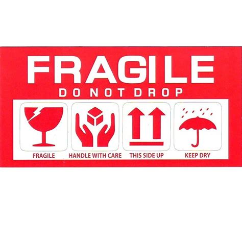 Fragile Paper Sticker at ₹ 1/piece | Sticker Product in Secunderabad | ID: 10257383691