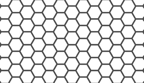 Seamless pattern. Simple hexagon ornament. Minimalist black and white pattern design. Can be ...