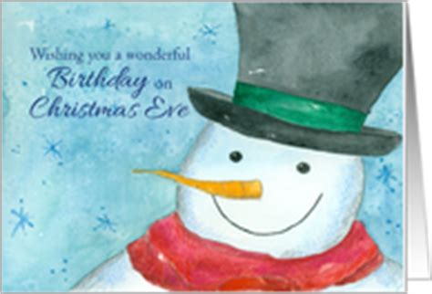 Birthday Cards for Christmas Eve Birthday