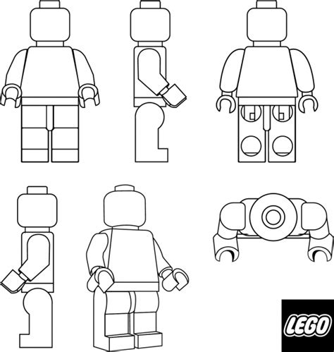 Lego mini figure positions Vectors graphic art designs in editable .ai ...