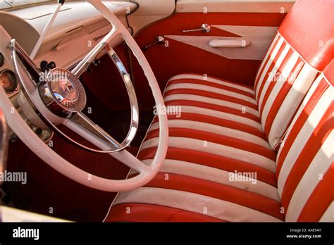 Interior of 1956 Ford Fairlane Stock Photo - Alamy