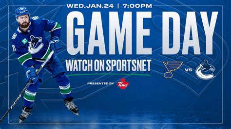 Game Notes: Canucks vs. Blues | Vancouver Canucks