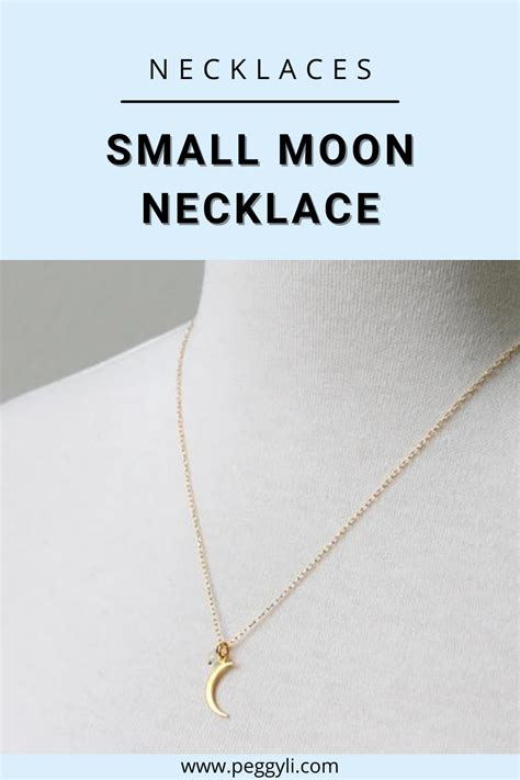 Small Moon Necklace | Moon necklace, Necklace, Vampire diaries jewelry