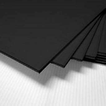 Black Corrugated Plastic Sheet 24 X 36 Horizontal 5 Pack