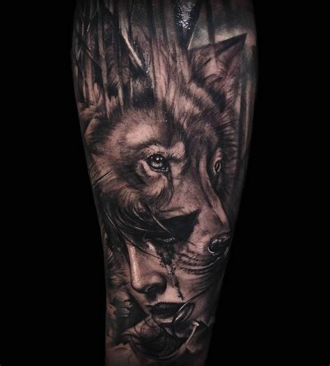 Wolf girl morph thing! Cheers Jamie! #frontyardtattoo #blackandgrey # ...