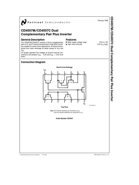 CD4007_datasheet.pdf | Power Inverter | Capacitor