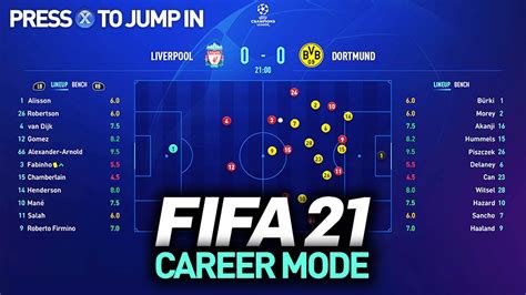 NEW FIFA 21 CAREER MODE FEATURES! | JUMP IN MATCH SIMULATION - YouTube