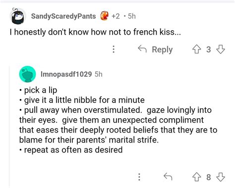 Very specific French kiss tutorial : r/oddlyspecific