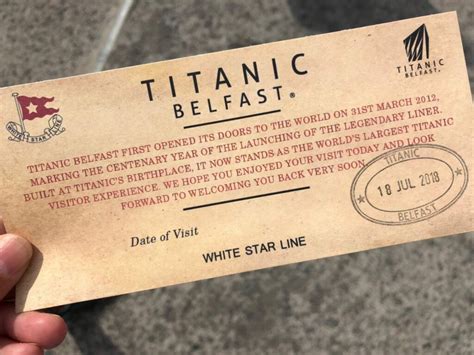 Entrance ticket to the Titanic Museum in Belfast, Ireland | #ExperienceTransat – Air Transat ...