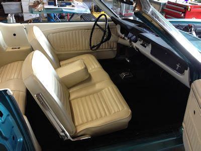 1965 Convertible Mustang Restoration: Front Bench seat fitted and Sound Proofing and carpets ...