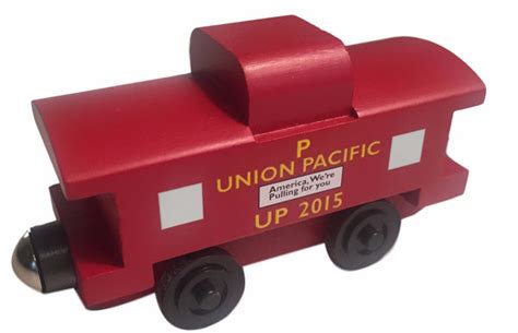 Union Pacific Caboose Wooden Toy Train – The Whittle Shortline Railroad ...