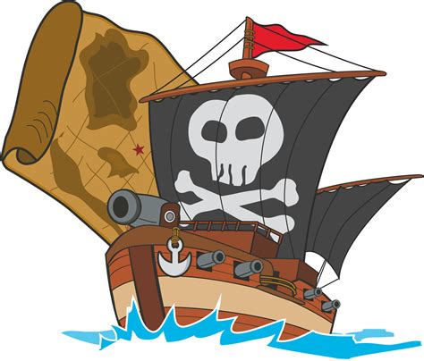 Clipart - Pirate Ship
