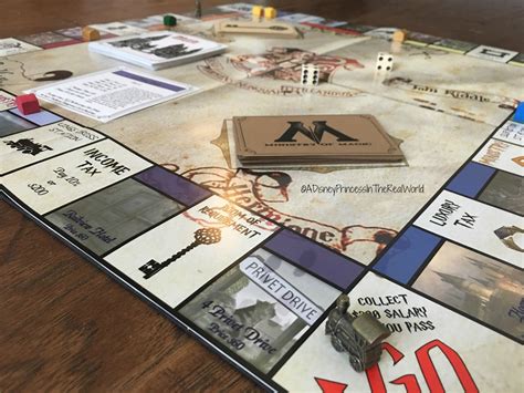 A Disney Princess in the real world : DIY Harry Potter Monopoly board!