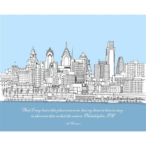 Philadelphia Skyline Drawing at PaintingValley.com | Explore collection ...