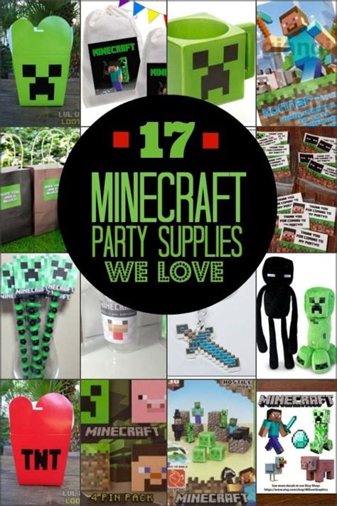 17 Minecraft Party Supplies We Love - Spaceships and Laser Beams