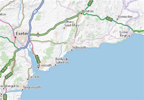 MICHELIN Sidmouth map - ViaMichelin