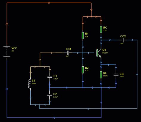 Different Topology of BJT Colpitts Oscillator | ee-diary