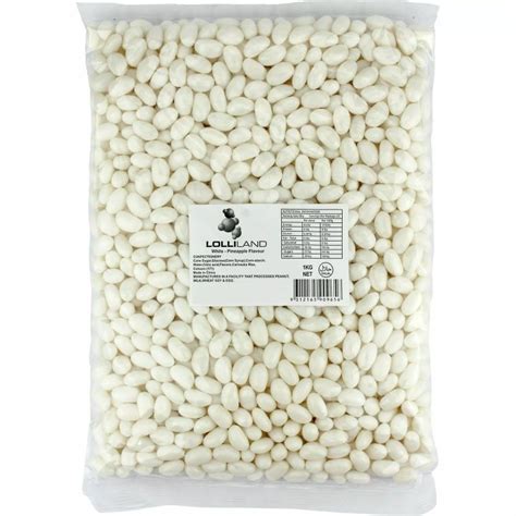 White Jelly Beans (1kg) | Bulk Lollies & Candy | Who Wants 2 Party