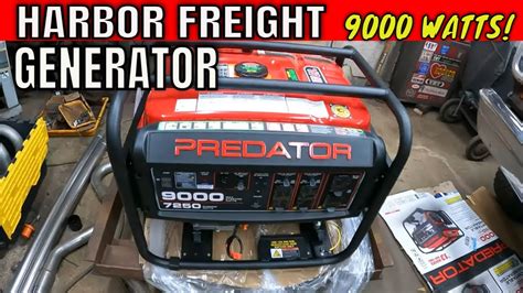 Harbor Freight Predator 9000 Watt Generator: Unboxing and Assembly - YouTube