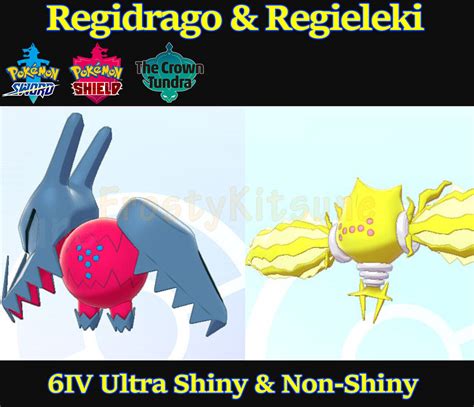 6IV Ultra Shiny Regieleki & Regidrago Square Shiny Pokemon Sword / Shield | eBay