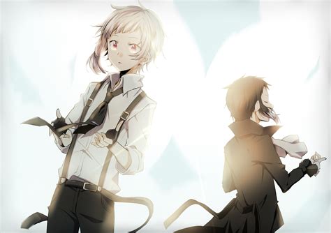 Ryūnosuke Akutagawa, Atsushi Nakajima, Bungou Stray Dogs, 4K, Anime HD Wallpaper