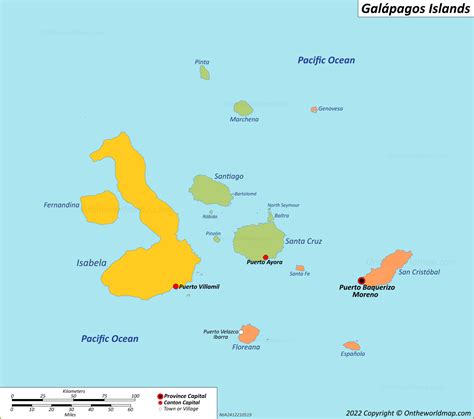 Galápagos Mapa | Ecuador | Mapas detallados de Islas Galápagos