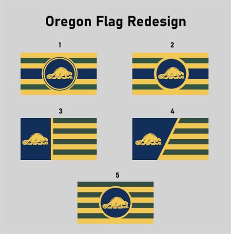 Oregon Flag Redesign Concepts : r/vexillology