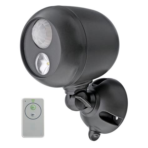 Mr Beams Wireless 120° Bronze Motion Activated Outdoor Integrated LED Sensing Security Flood ...