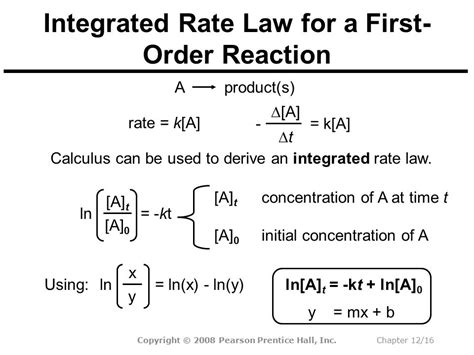 24++ Derive The Integrated Rate Law For First Order Reaction | Marcodd