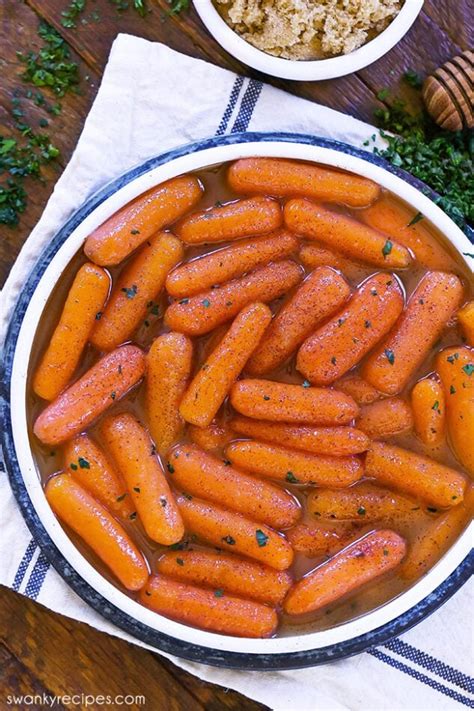 Candied Brown Sugar Glazed Carrots | Swanky Recipes