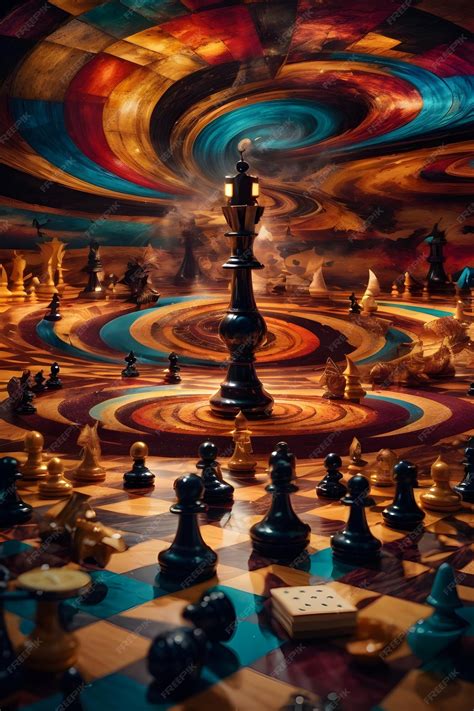 Premium AI Image | chess board art