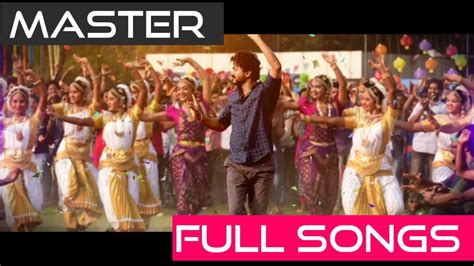 Vijay master full songs audio List | Thalapathy Vijay | master full song lyrics - YouTube