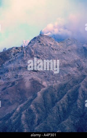 Caribbean Montserrat Plymouth before volcanic eruption Stock Photo - Alamy