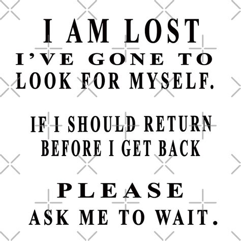 "I AM LOST" by roggcar | Redbubble