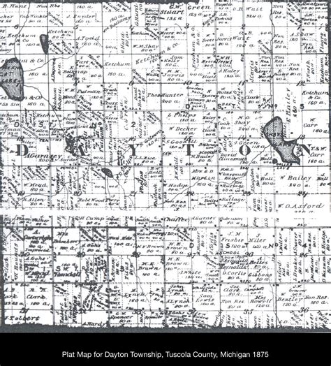 Tuscola County Plat Map - Cities And Towns Map