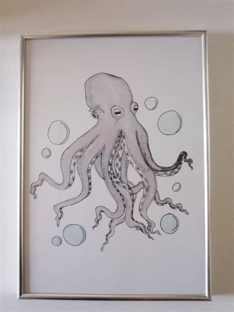 Pearl Octopus A4 Print - Sapphire Moon Studios's Ko-fi Shop - Ko-fi ️ ...