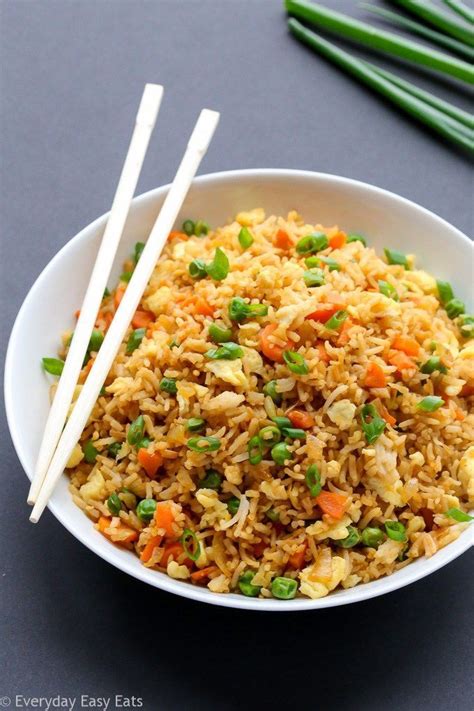 Easy, 15-Minute Chinese Fried Rice | Recipe at EverydayEasyEats.com | Fried rice easy, Fried ...