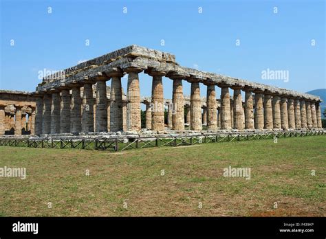 The Temple of Hera, Paestum Stock Photo - Alamy