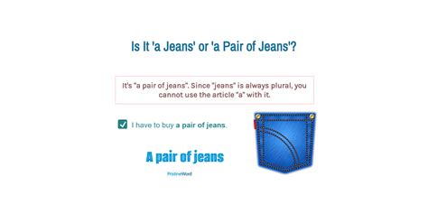 'A Jeans' or 'a Pair of Jeans'. Which Is Correct?