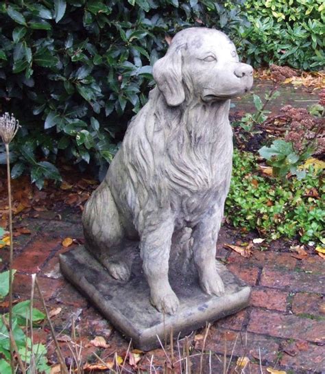 Golden Retriever Stone Garden Ornament