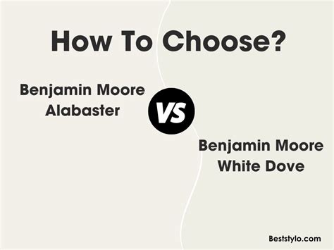 Benjamin Moore Alabaster Vs White Dove: What's the Difference?