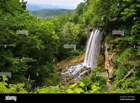 Falling Springs Waterfall Stock Photo - Alamy