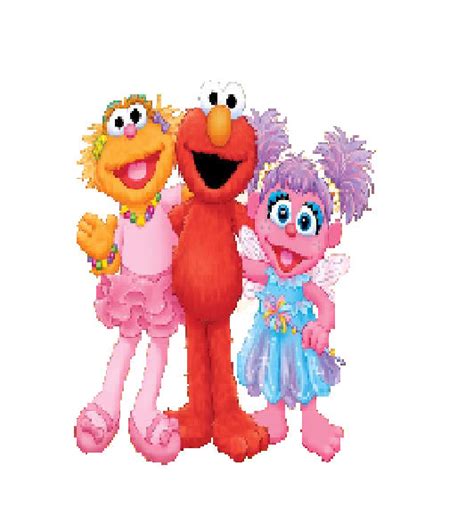 Elmo With Zoe and Abby Cadabby by andrewteel213 on DeviantArt